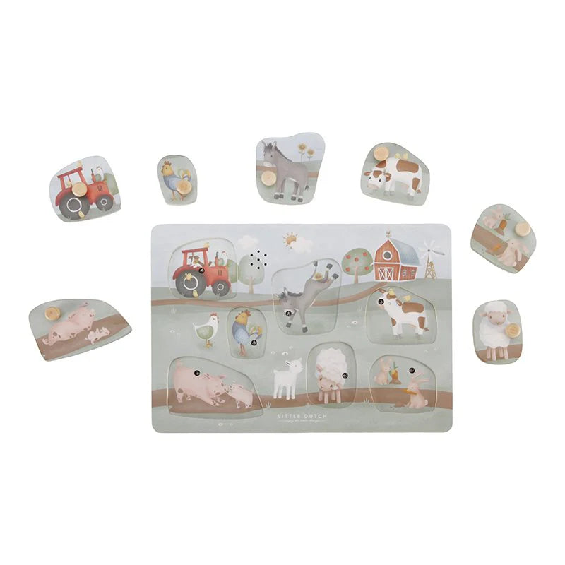 Дървен Музикален Пъзел Little Farm