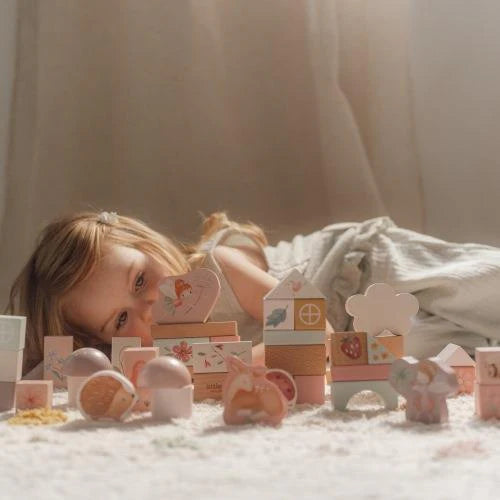 Дървени Кубчета в Кутия Fairy Garden