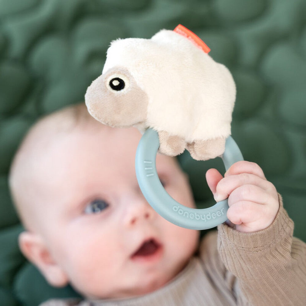 Сензорна дрънкалка и гризалка Sheepy Blue
