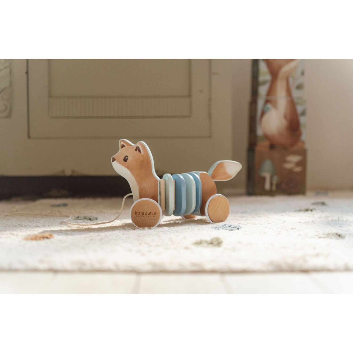 Дървена Играчка за Дърпане Лисичка Forest Friends